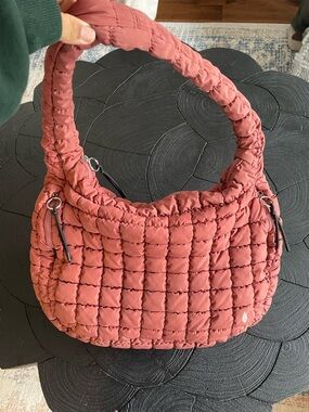 Free People Quilted Carryall Bag - Dusty Rose